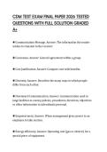 CDM TEST EXAM FINAL PAPER 2026 TESTED QUESTIONS WITH FULL SOLUTION GRADED A&plus;