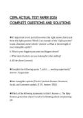 CEPA ACTUAL TEST PAPER 2026 COMPLETE QUESTIONS AND SOLUTIONS