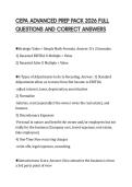 CEPA ADVANCED PREP PACK 2026 FULL QUESTIONS AND CORRECT ANSWERS