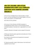 4N0 CDC VOLUME 1 URE ACTUAL EXAMINATION SCRIPT 2026 COMPLETE QUESTIONS WITH