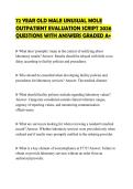72 YEAR OLD MALE UNUSUAL MOLE OUTPATIENT EVALUATION SCRIPT 2026 QUESTIONS WITH