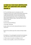 36 YEAR OLD ITCHY RASH CERTIFICATION SCRIPT 2026 QUESTIONS WITH ANSWERS GRADED A