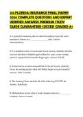 214 FLORIDA INSURANCE FINAL PAPER 2026 COMPLETE QUESTIONS AND EXPERT VERIFIED