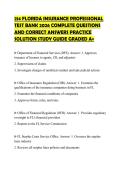 214 FLORIDA INSURANCE PROFESSIONAL TEST BANK 2026 COMPLETE QUESTIONS AND CORRECT