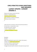CMCA PRACTICE EXAM QUESTIONS AND ANSWERS &lpar;LATEST UPDATE&rpar; ALREADY GRADED A&period;
