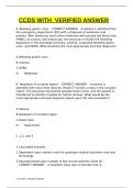 CCDS WITH VERIFIED ANSWER