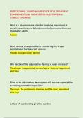 PROFESSIONAL GUARDIANSHIP STATE OF FLORIDA SAVE  EXAM NEWEST 2026 100&percnt; VERIFIED QUESTIONS AND  CORRECT ANSWERS