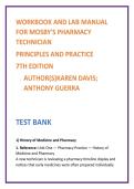 Mosby Pharmacy Technician Test Bank 2026 &vert; 7th Ed MCQs & Rationales &vert; PTCB Exam Prep&comma; Pharmacy Calculations&comma; Medication Safety Study Guide