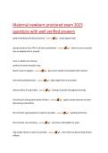 Maternal newborn proctored exam 2023  questions with well verified answers  patient bleeding with placenta previa - answer☑️️&period;&period;&period;&period;avoid vaginal exam  during nonstress test&comma; FHR is 130 w&sol;o accelerations - answer☑️️&period;&period;&period;&period;when to use an acoustic  stim on abdome