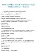 NCCHC CCHP Exam Test &ndash; Certified Questions and 100&percnt; Correct Answers Graded A&plus; 2026&sol;2027