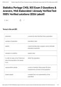 Statistics Portage CNSL 503 Exam 3 Questions & Answers&comma; Well Elaborated &vert; Already Verified Test &vert;100&percnt; Verified solutions &vert;2026 Latest&excl;&excl;