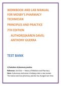 Mosby Pharmacy Technician Test Bank 7th Ed &vert; PTCB Exam Questions&comma; MCQs&comma; Study Guide &vert; Nursing Testbank2026