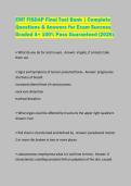 EMT FISDAP Final Test Bank &vert; Complete Questions & Answers for Exam Success Graded A&plus; 100&percnt; Pass Guaranteed &lpar;2026&rpar;