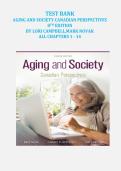 Test Bank for Aging and Society&colon; Canadian Perspectives&comma; 8th Edition by Campbell & Novak