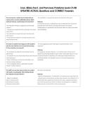 Liver&comma; Biliary Tract&comma; and Pancreas Problems Lewis Ch 48  UPDATED ACTUAL Questions and CORRECT Answers