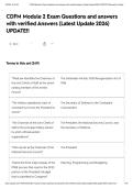 CDFM Module 2 Exam Questions and answers with verified Answers &lpar;Latest Update 2026&rpar; UPDATE&excl;&excl;