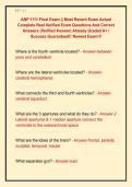 ANP 1111 Final Exam &vert;&vert; Most Recent Exam Actual  Complete Real Verified Exam Questions And Correct  Answers &lpar;Verified Answer&rpar; Already Graded A&plus; &vert;  Success Guaranteed&excl;&excl; Newest Exam&excl;&excl;&excl; 