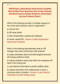 APHR Exam &vert;&vert; Most Recent Exam Actual Complete  Real Verified Exam Questions And Correct Answers  &lpar;Verified Answers&rpar; Already Graded A&plus; &vert;Guaranteed  Success&excl;&excl; Newest Exam&excl;&excl;&excl; 