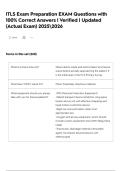 ITLS Exam Preparation EXAM Questions with 100&percnt; Correct Answers &vert; Verified &vert; Updated &lpar;Actual Exam&rpar; 20252026 