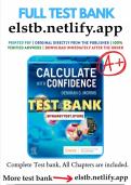 TEST BANK For Calculate with Confidence&comma; 8th Edition by Deborah C&period; Morris&comma; All Chapters 1 - 24&comma; Complete Newest Version