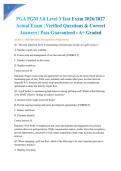 PGA PGM 3&period;0 Level 3 Test Exam 2026&sol;2027 Actual Exam &vert; Verified Questions & Correct Answers &vert; Pass Guaranteed - A&plus; Graded