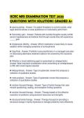 IICRC MRS EXAMINATION TEST 2026 QUESTIONS WITH SOLUTIONS GRADED A&plus;
