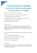 AMB 400 Bundled Exam 2026&sol;2027 Actual Exam &vert; Questions and Answers &vert; Pass Guaranteed - A&plus; Graded