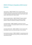 PSYCH 270 Exam 2 Questions With Correct Answers