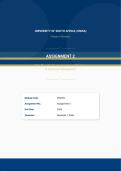 PYC1511 Assignment 2 2026 Semester 1 Due 2026