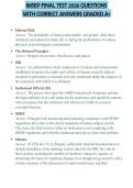 IMSEP FINAL TEST 2026 QUESTIONS WITH CORRECT ANSWERS GRADED A&plus;