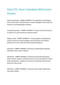 Psych 270 - Exam 1 Questions With Correct Answers