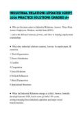 INDUSTRIAL RELATIONS UPDATED SCRIPT 2026 PRACTICE SOLUTIONS GRADED A&plus;