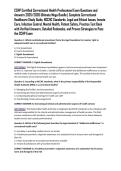 CCHP Certified Correctional Health Professional Exam Questions and Answers 2025&sol;2026 Ultimate Mega Bundle &vert; Complete Correctional Healthcare Study Guide&comma; NCCHC Standards&comma; Legal and Ethical Issues&comma; Inmate Care&comma; Infection Control&comma; Mental Health&comma; Patient Saf