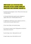 IRRSP EXAM 2026 PACKAGE DEAL UPDATED ACTUAL PAPER COMPLETE QUESTIONS AND ANSWERS GRADED A&plus;