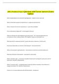 APEA Predictor Exam 2 Questions with Correct Answers &lpar;Latest  Update&rpar;