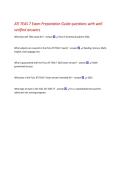 ATI TEAS 7 Exam Preparation Guide questions with well  verified answers  What does ATI TEAS stand for&quest; - answer    Test of Essential Academic Skills&period;  What subjects are covered in the FULL ATI TEAS 7 exam&quest; - answer    English&comma; and Language Use&period;  Reading&comma; 