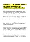 IRRSP PRACTICE TEST GRADED A&plus; TO PASS ACTUAL PAPER 2026 COMPLETE QUESTIONS AND ANSWERS GRADED A&plus;