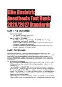 Elite Obstetric Anesthesia Test Bank & Study Guide &lpar;2026&sol;2027&rpar; &vert; A Practical Approach to Obstetric Anesthesia&comma; 2nd Edition