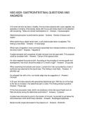 NSG 6020- GASTROINTESTINAL QUESTIONS AND ANSWERS