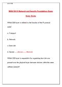 2026 WGU D315 Network and Security Foundations Exam Prep&colon; Practice Questions & Answers &vert; Complete Study Guide