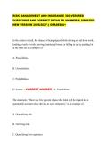 RISK MANAGEMENT AND INSURANCE 360 VERIFIED  QUESTIONS AND CORRECT DETAILED ANSWERS &vert; UPDATED  NEW VERSION 2026&sol;2027 &vert;&vert; GRADED A&plus; 