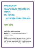 Nursing Now 9th Edition Test Bank &vert; Catalano MCQs &vert; Nursing Leadership&comma; Ethics&comma; Policy &vert; NCLEX-Style Questions &vert; Nursing TestBank2026