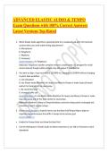 ADVANCED ELASTIC AUDIO & TEMPO Exam Questions with 100&percnt; Correct Answers Latest Versions Top Rated