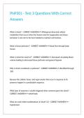 PNP301 - Test 3 Questions With Correct Answers