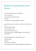 PNP301 Test 2 Questions With Correct Answers