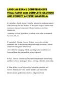 LAND 240 EXAM 3 COMPREHENSIVE FINAL PAPER 2026 COMPLETE SOLUTIONS AND CORRECT ANSWERS GRADED A&plus;