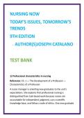 Nursing Now 9th Edition Test Bank &vert; Catalano MCQs &vert; NCLEX-Style Nursing Leadership&comma; Ethics & Policy Questions &vert; Nursing TestBank2026