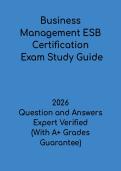 Business Management ESB Certification Exam Study Guide PDF &vert; Entrepreneurship & Small Business Prep