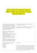 ISACA CISA Set with All Correct & 100&percnt; Verified Answers &vert;Latest Version &vert;Already Graded A&plus;