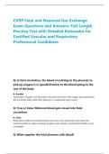 CVRP Fetal and Neonatal Gas Exchange Exam Questions and Answers&colon; Full-Length Practice Test with Detailed Rationales for Certified Vascular and Respiratory Professional Candidates